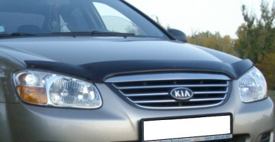 Kia Cerato (06–) Дефлектор капота, темный